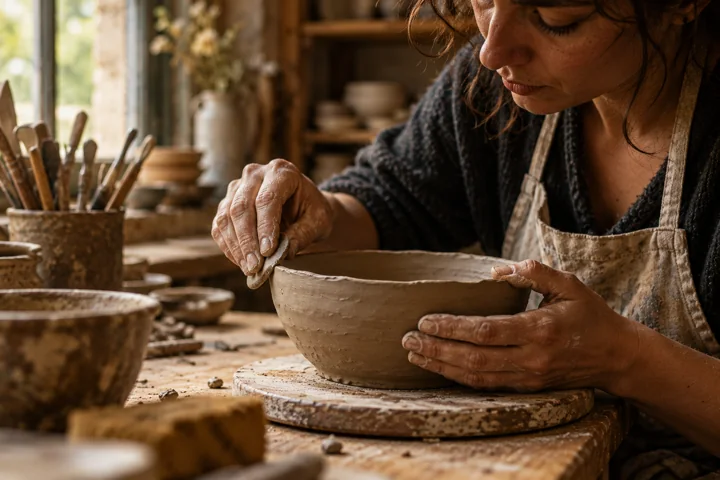 Le geste artisanal — illustration IA